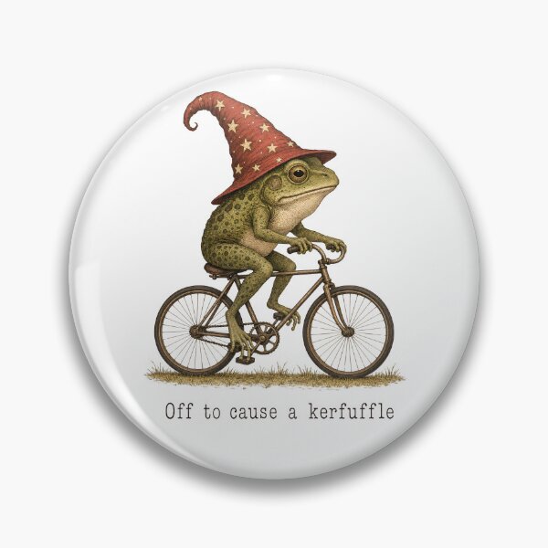 Item preview, Off to Cause a Kerfuffle Frog designed and sold by bobcatmarty.