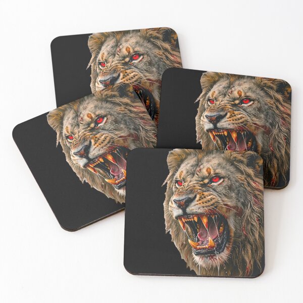 Item preview, Angry Red-Eyed Lion King – The Ultimate Beast Mode. designed and sold by STIC-ART.