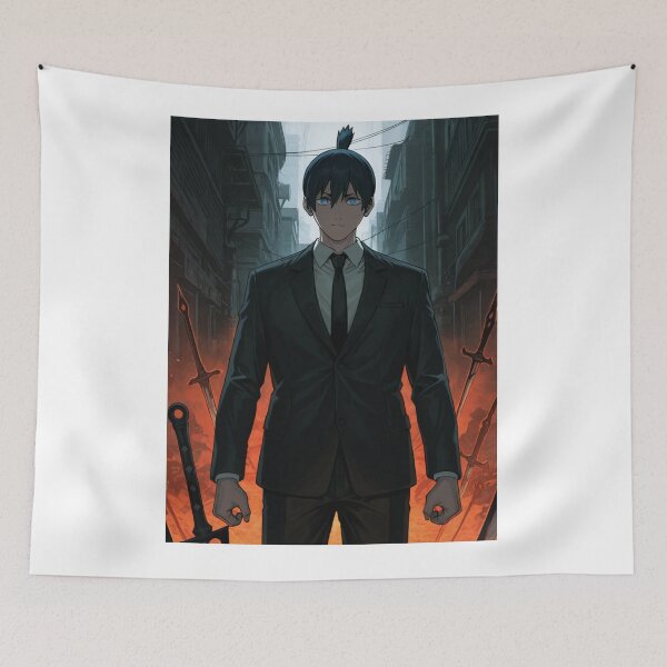 Item preview, Art - Stylized Manga Character, Dark and Threatening Urban Atmosphere designed and sold by AnimeShin.
