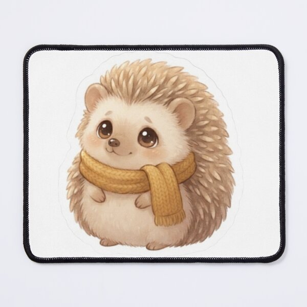 Item preview, Cozy Scarf Hedgehog Sticker designed and sold by M.Store.