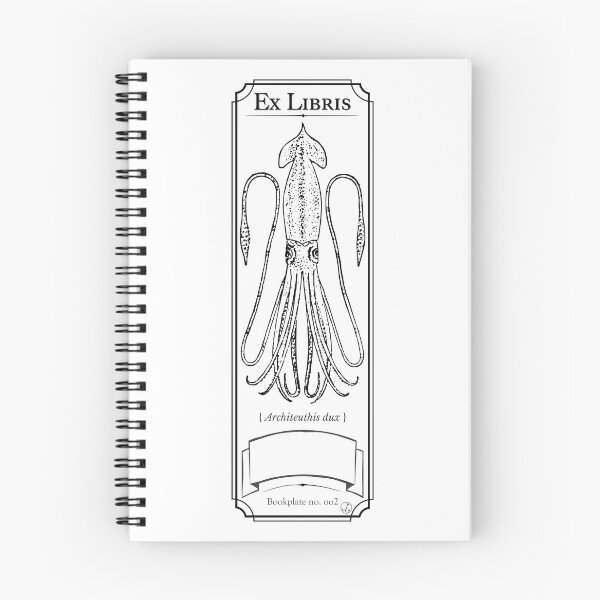 Item preview, Bookplate / Bookmark - Giant Squid (version 3) designed and sold by dJosh's Other Stuff.