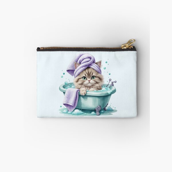 Item preview, Cute Kitten Taking a Bubble Bath designed and sold by SweetLilith.