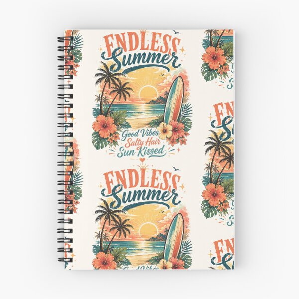 Item preview, Endless Summer | Good Vibes Salty Hair Sun Kissed Retro Beach Graphic Tee designed and sold by Genesis-Ink.