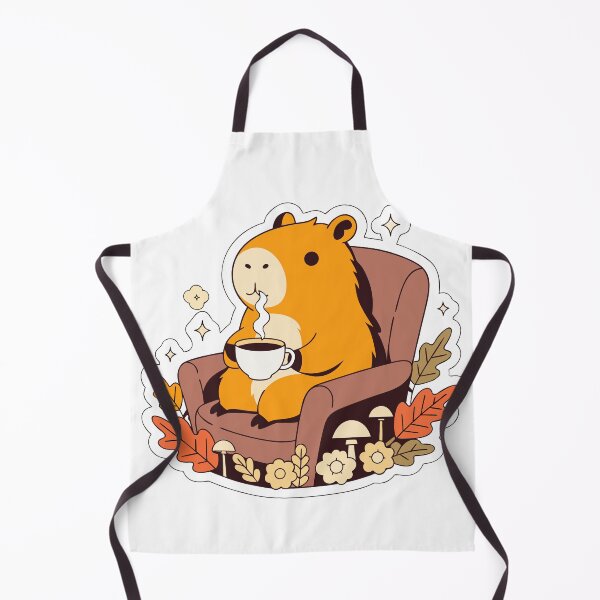 Item preview, Cozy Coffee Capybara Sticker designed and sold by inkfusionhub99.