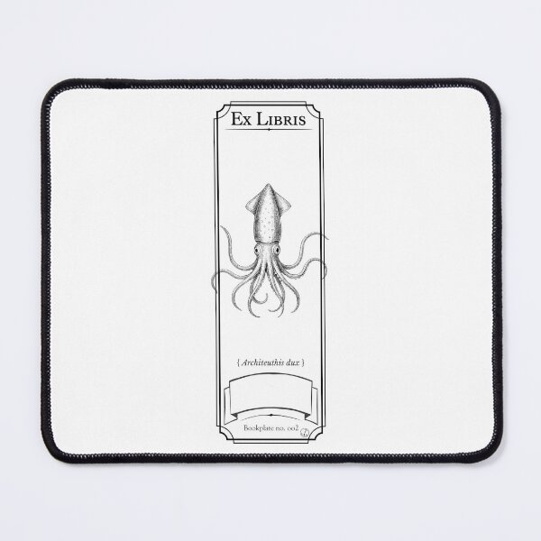 Item preview, Bookplate / Bookmark - Giant Squid (version 2) designed and sold by dJosh's Other Stuff.