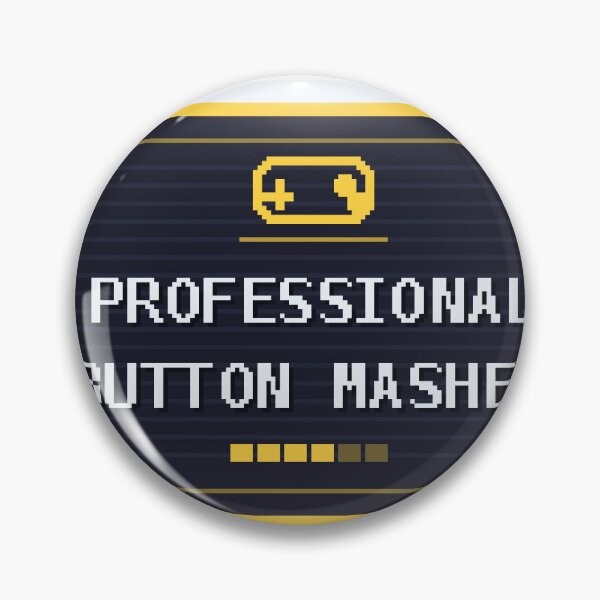 Item preview, Professional Button Masher — Funny Gamer Sticker designed and sold by One More Run.