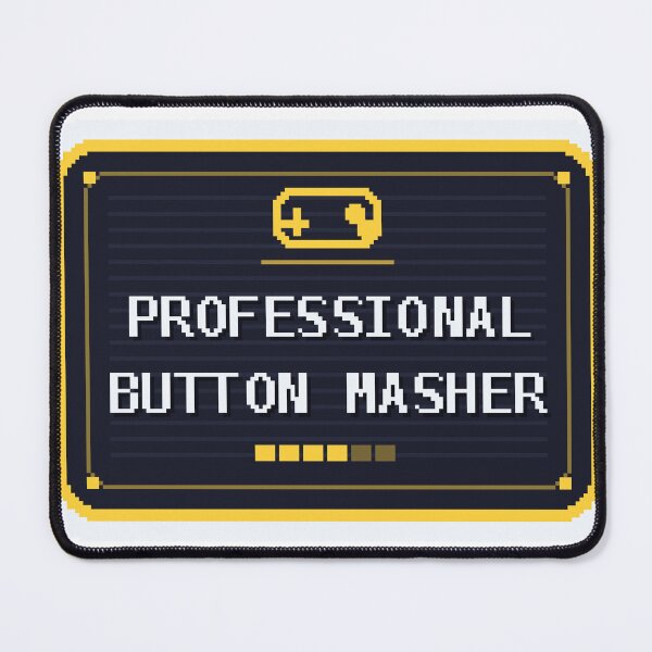 Item preview, Professional Button Masher — Funny Gamer Sticker designed and sold by One More Run.