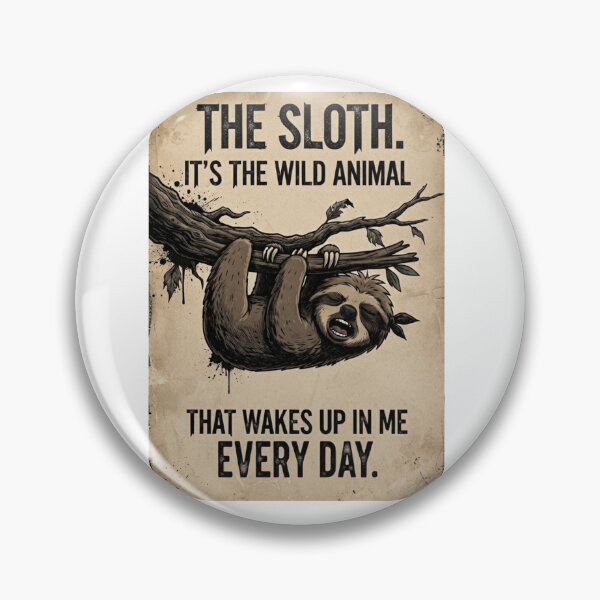 Item preview, Funny Sloth Wild Animal That Wakes Up In Me Every Day Vintage Graphic designed and sold by BoldConcept43.