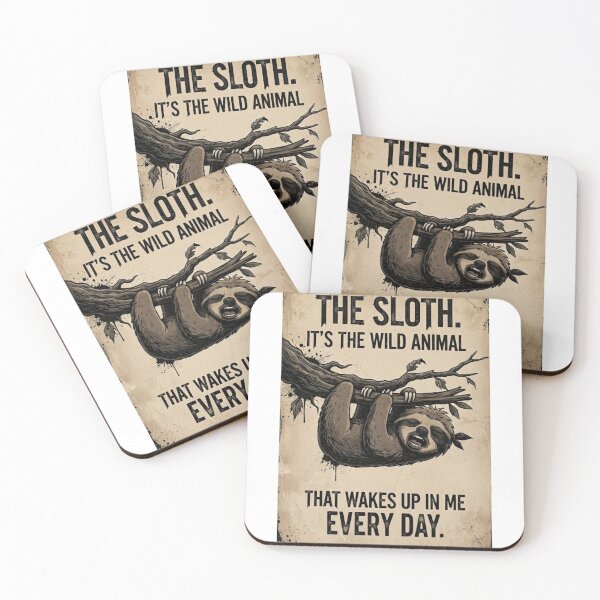 Item preview, Funny Sloth Wild Animal That Wakes Up In Me Every Day Vintage Graphic designed and sold by BoldConcept43.