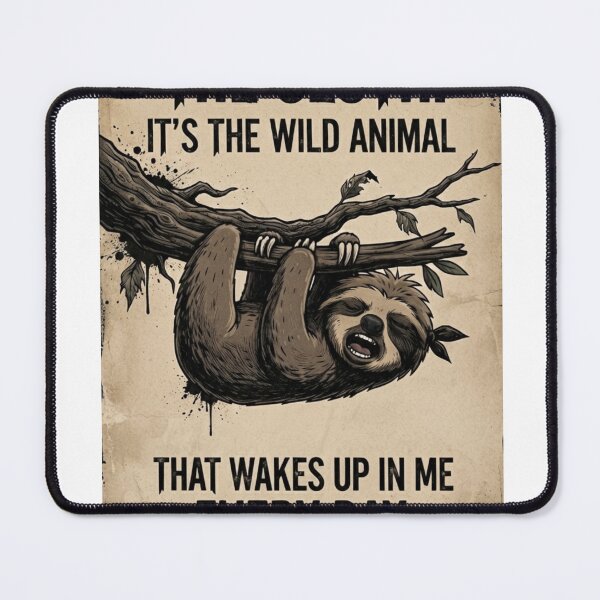 Item preview, Funny Sloth Wild Animal That Wakes Up In Me Every Day Vintage Graphic designed and sold by BoldConcept43.