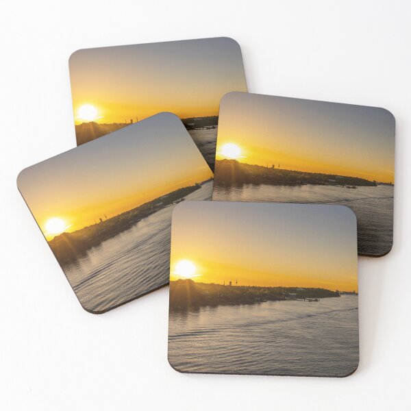 Item preview, Sunrise Over Elbe River En Route to Hamburg designed and sold by jrtwynam.
