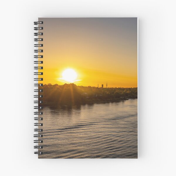 Item preview, Sunrise Over Elbe River En Route to Hamburg designed and sold by jrtwynam.