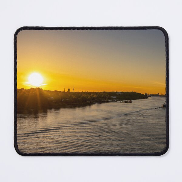 Item preview, Sunrise Over Elbe River En Route to Hamburg designed and sold by jrtwynam.