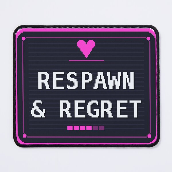 Item preview, Respawn and Regret — Funny Gamer Sticker designed and sold by One More Run.