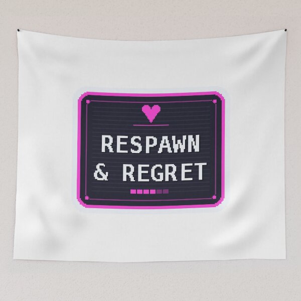 Item preview, Respawn and Regret — Funny Gamer Sticker designed and sold by One More Run.