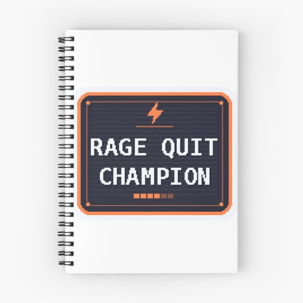 Item preview, Rage Quit Champion — Funny Gamer Sticker designed and sold by One More Run.