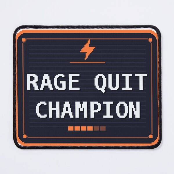 Item preview, Rage Quit Champion — Funny Gamer Sticker designed and sold by One More Run.