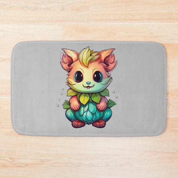 Item preview, K3 Leafpeach - Cute Kawaii Creature with Gradient Body and Leaf Collar designed and sold by Outlet Raloel.