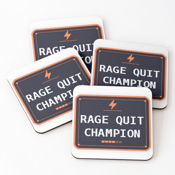 Item preview, Rage Quit Champion — Funny Gamer Sticker designed and sold by One More Run.