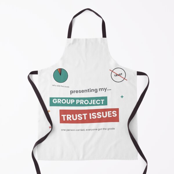 Item preview, Group Project Trust Issues Funny Student Sticker designed and sold by QuirkyCartel.