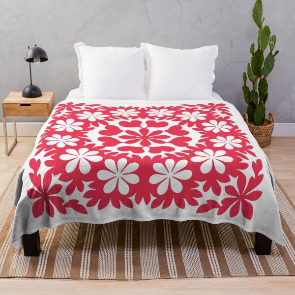 Item preview,  Tifaifai Tiare – Polynesian Flower Quilt Pattern designed and sold by CreaTahiti.