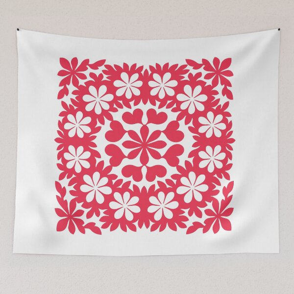 Item preview,  Tifaifai Tiare – Polynesian Flower Quilt Pattern designed and sold by CreaTahiti.