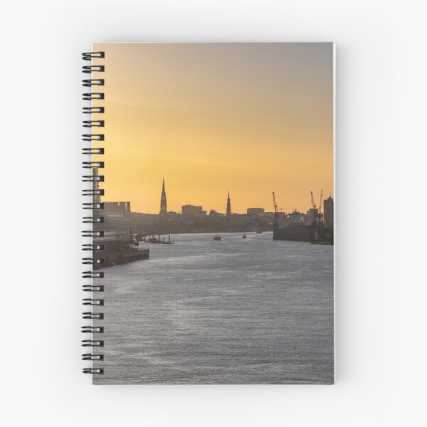 Item preview, Sunrise Over Port of Hamburg, Germany's Iconic Harbor designed and sold by jrtwynam.