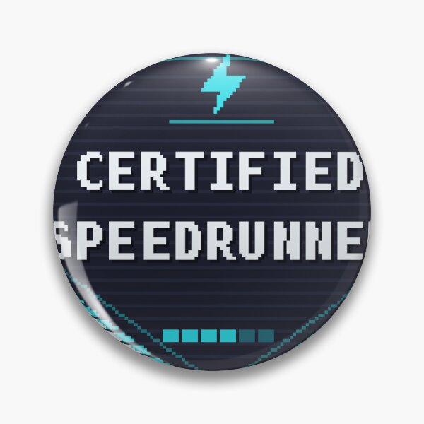 Item preview, Certified Speedrunner — Funny Gamer Sticker designed and sold by One More Run.