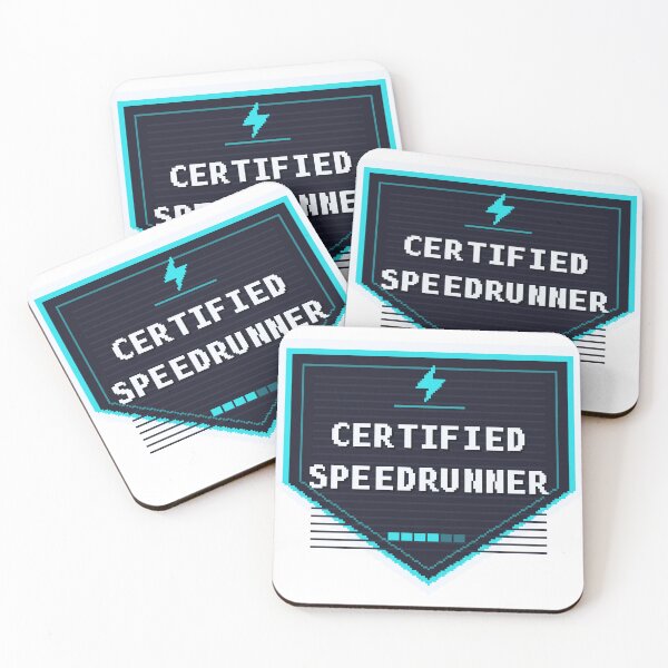 Item preview, Certified Speedrunner — Funny Gamer Sticker designed and sold by One More Run.