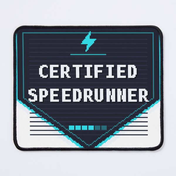 Item preview, Certified Speedrunner — Funny Gamer Sticker designed and sold by One More Run.
