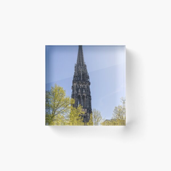 Item preview, Spire of St. Nikolai Memorial in Springtime, Hamburg designed and sold by jrtwynam.