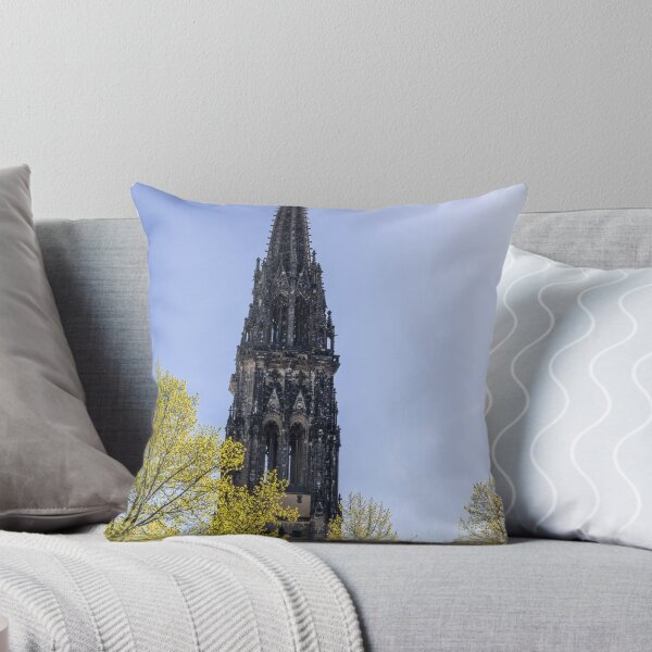 Item preview, Spire of St. Nikolai Memorial in Springtime, Hamburg designed and sold by jrtwynam.