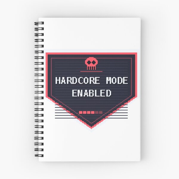 Item preview, Hardcore Mode Enabled — Funny Gamer Sticker designed and sold by One More Run.