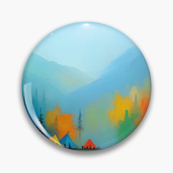 Item preview, Colorful Campsite designed and sold by Neural Brushstrokes.