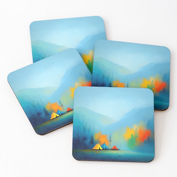 Item preview, Colorful Campsite designed and sold by Neural Brushstrokes.