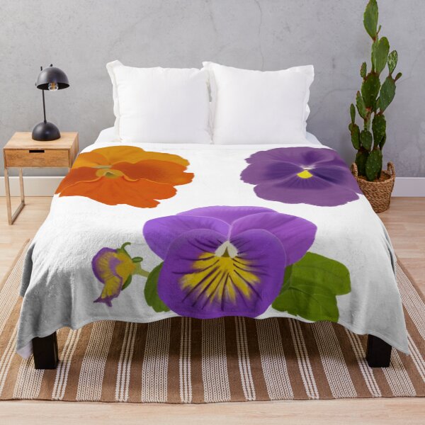 Item preview, Viola Flower - Violet Bloom Botanical Art designed and sold by Silver  Stone.