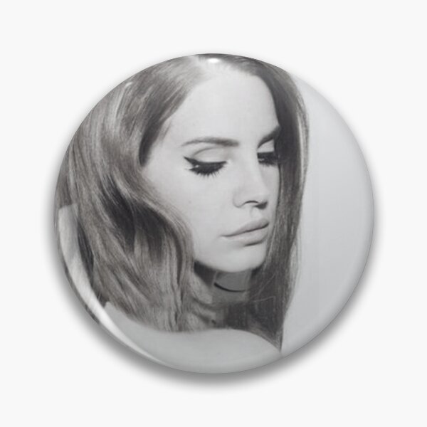Item preview, black & white lana inspired 'sticker' designed and sold by dandelionzone.