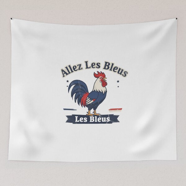 Item preview, Vintage Allez Les Bleus French Football Chants Retro Art designed and sold by osamawaleed1997.