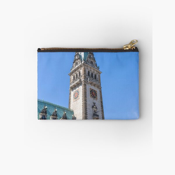 Item preview, Hamburg Town Hall Tower Against Blue Sky designed and sold by jrtwynam.