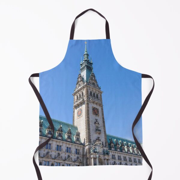 Item preview, Hamburg Town Hall Tower Against Blue Sky designed and sold by jrtwynam.