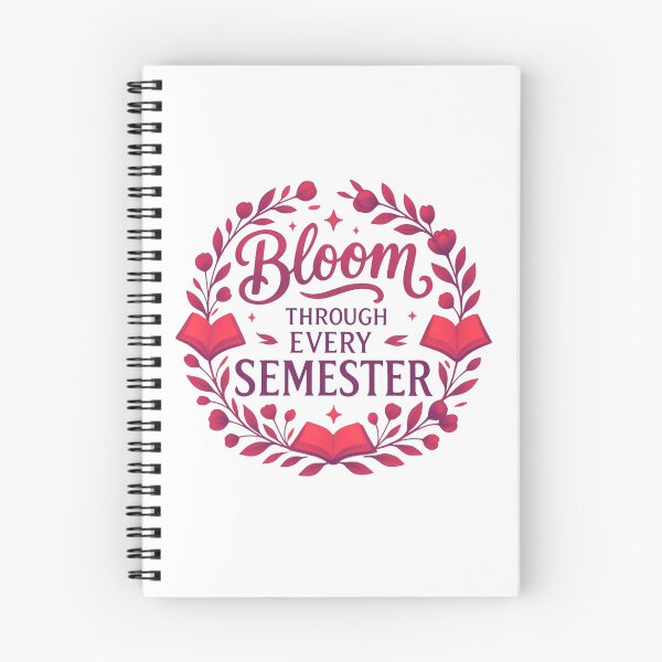 Item preview, Bloom Through Every Semester Academic Radiant Magenta designed and sold by TrinovaCreates.