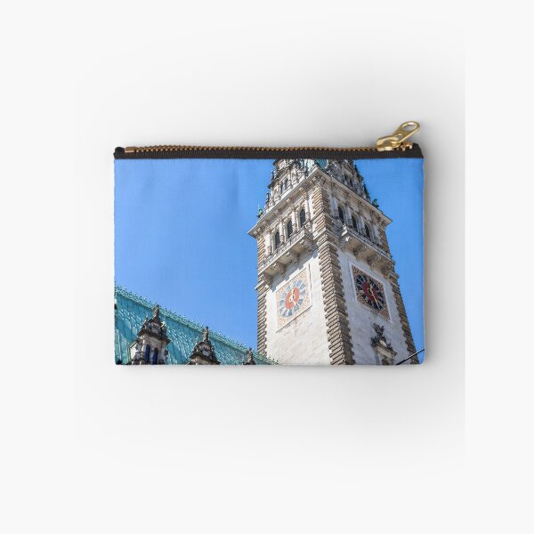 Item preview, Hamburg Town Hall Tower Against Clear Blue Sky designed and sold by jrtwynam.