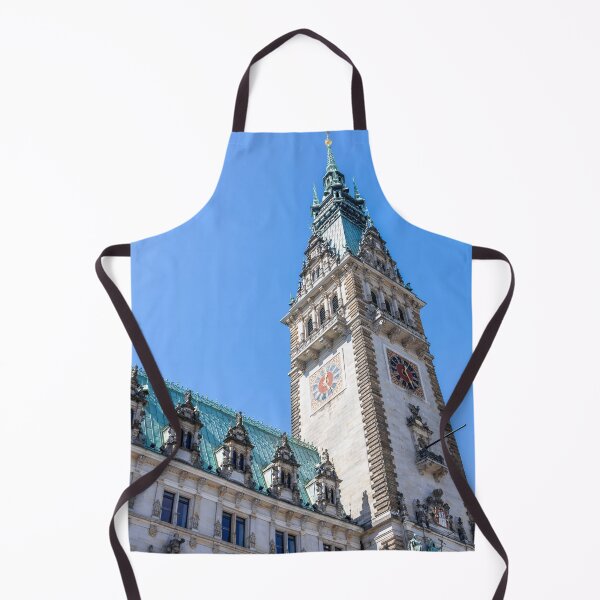 Item preview, Hamburg Town Hall Tower Against Clear Blue Sky designed and sold by jrtwynam.
