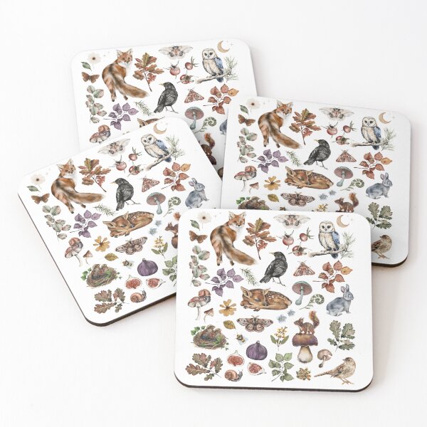 Item preview, Woodland Animals, Cottagecore Fall Forest designed and sold by Fairymeshop.