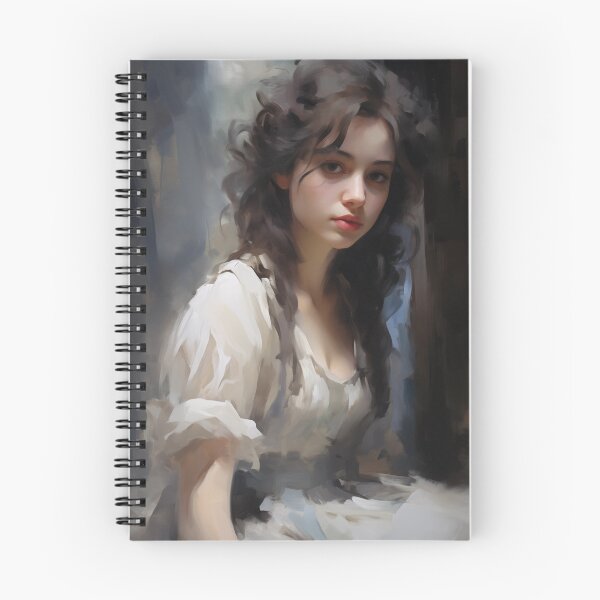 Item preview, Classical Portrait of a Dark-Haired Woman in Side Light designed and sold by AniDragonfly.