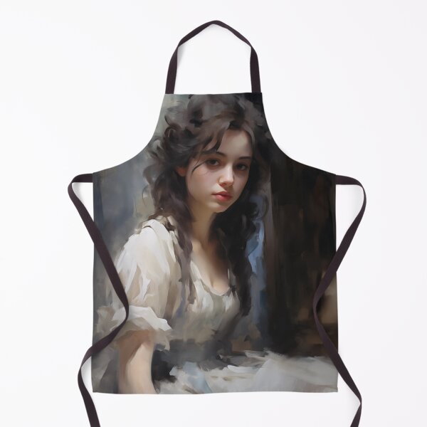 Item preview, Classical Portrait of a Dark-Haired Woman in Side Light designed and sold by AniDragonfly.