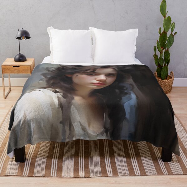 Item preview, Classical Portrait of a Dark-Haired Woman in Side Light designed and sold by AniDragonfly.