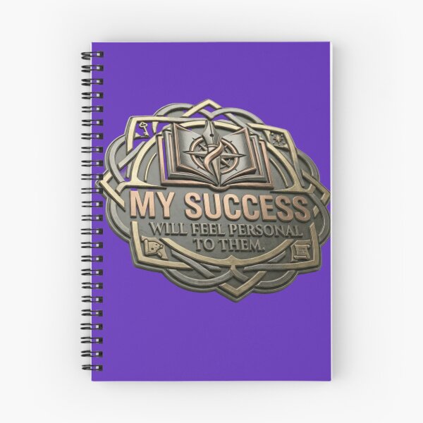 Item preview, My Success Will Feel Personal To Them - Metal Crest Quote Sticker designed and sold by Scro-Ciob-Shop.
