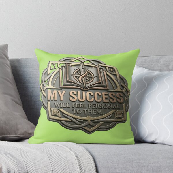 Item preview, My Success Will Feel Personal To Them - Metal Crest Quote Sticker designed and sold by Scro-Ciob-Shop.