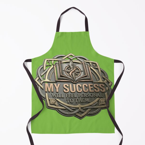 Item preview, My Success Will Feel Personal To Them - Metal Crest Quote Sticker designed and sold by Scro-Ciob-Shop.